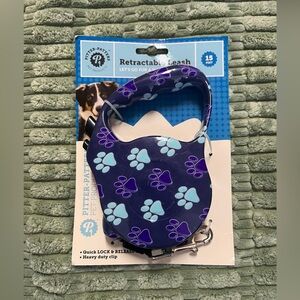 Retractable Dog Leash Blue And Purple 15 Feet